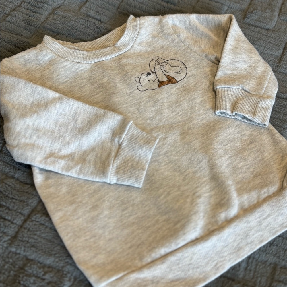 Disney Gray Sweatshirt with Cat Design